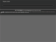 Tablet Screenshot of loyw.com